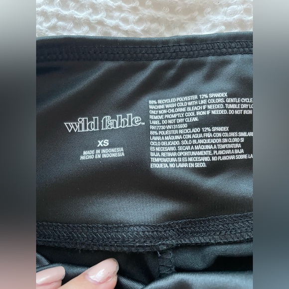 NWOT Wild Fable Black Leather Leggings / Pants - Picture 3 of 3